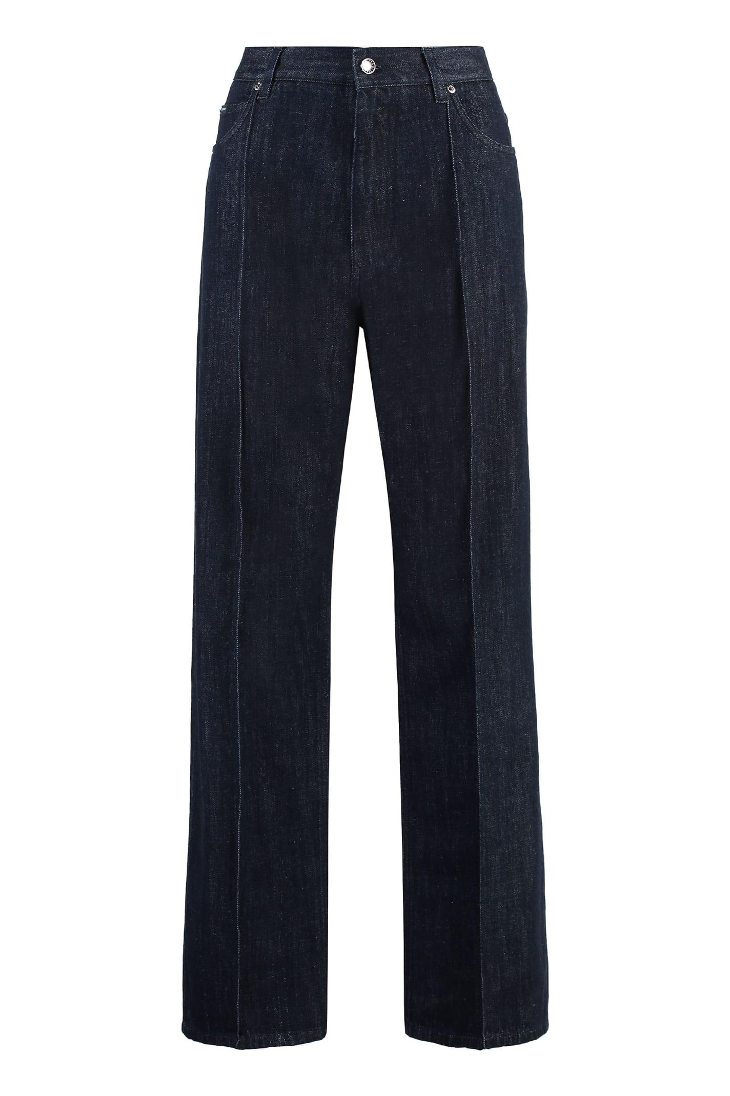 dolce & gabbana 5-pocket straight-leg jeans