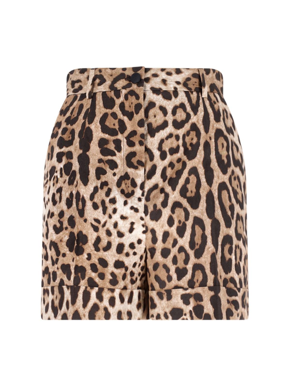 dolce & gabbana animal shorts