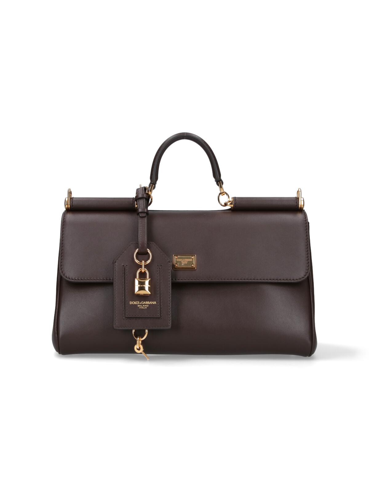 dolce & gabbana bags brown calf leather - women