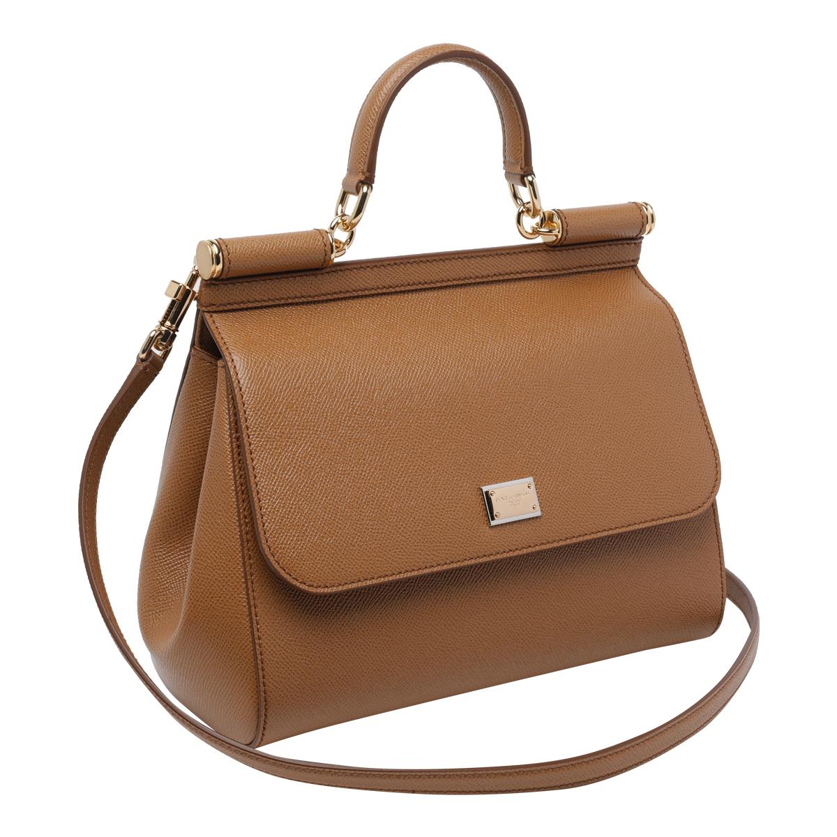 dolce & gabbana bags brown calf leather - women