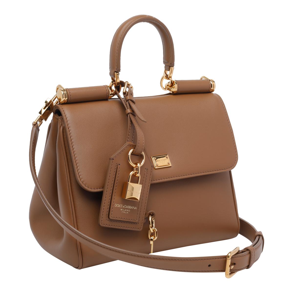 dolce & gabbana bags brown calf leather - women