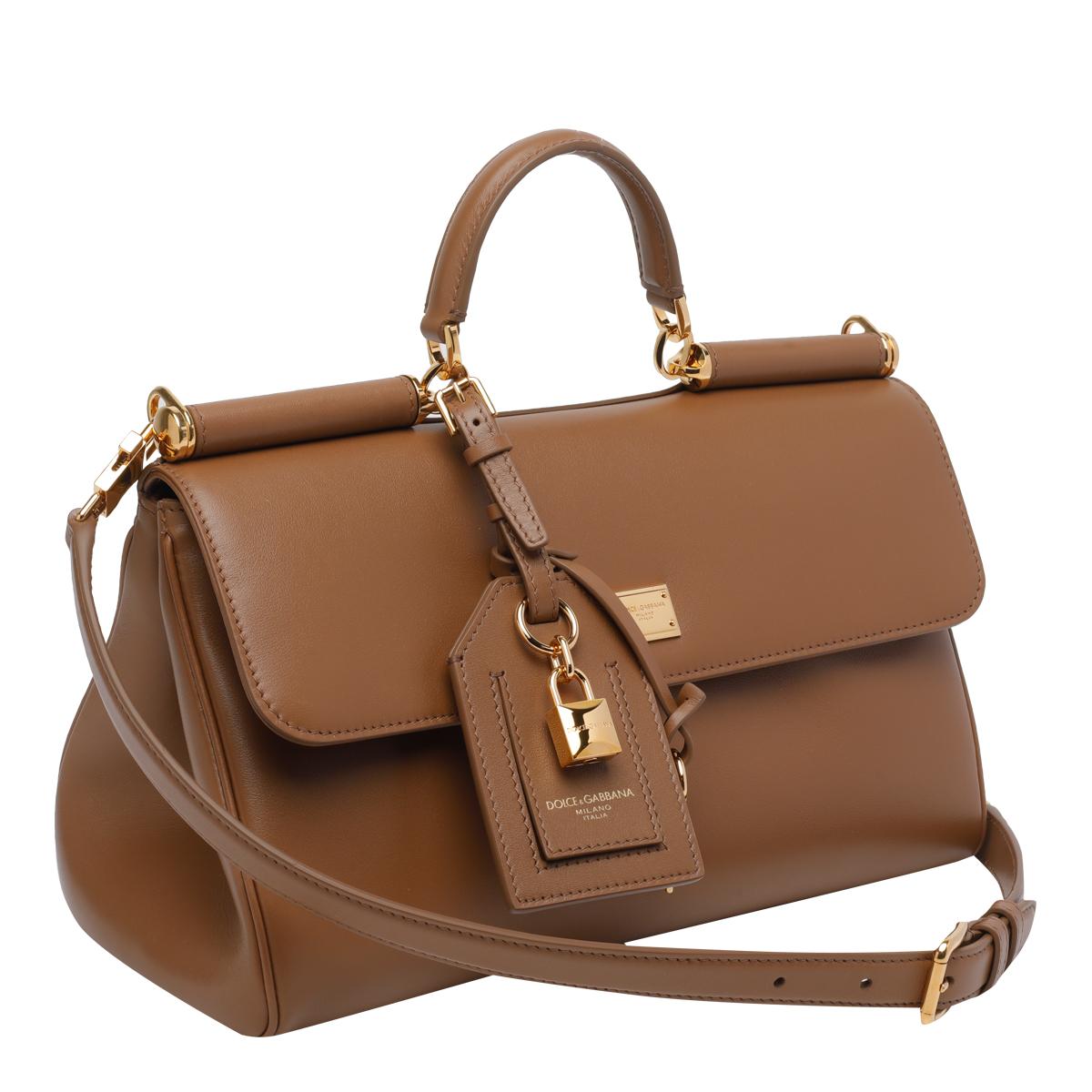 dolce & gabbana bags brown calf leather - women
