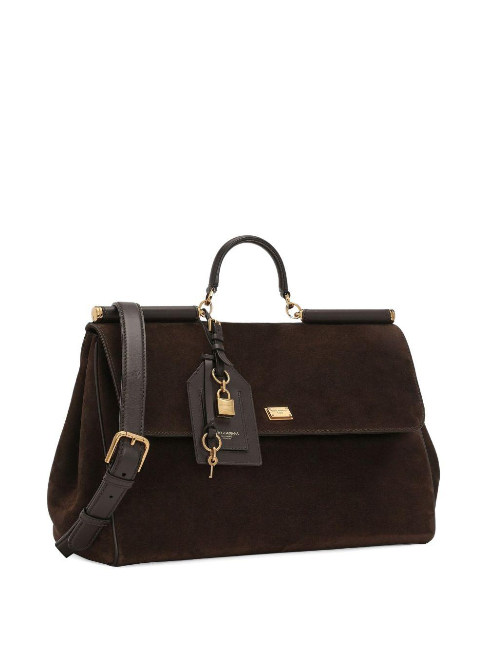 dolce & gabbana bags brown calf suede - women