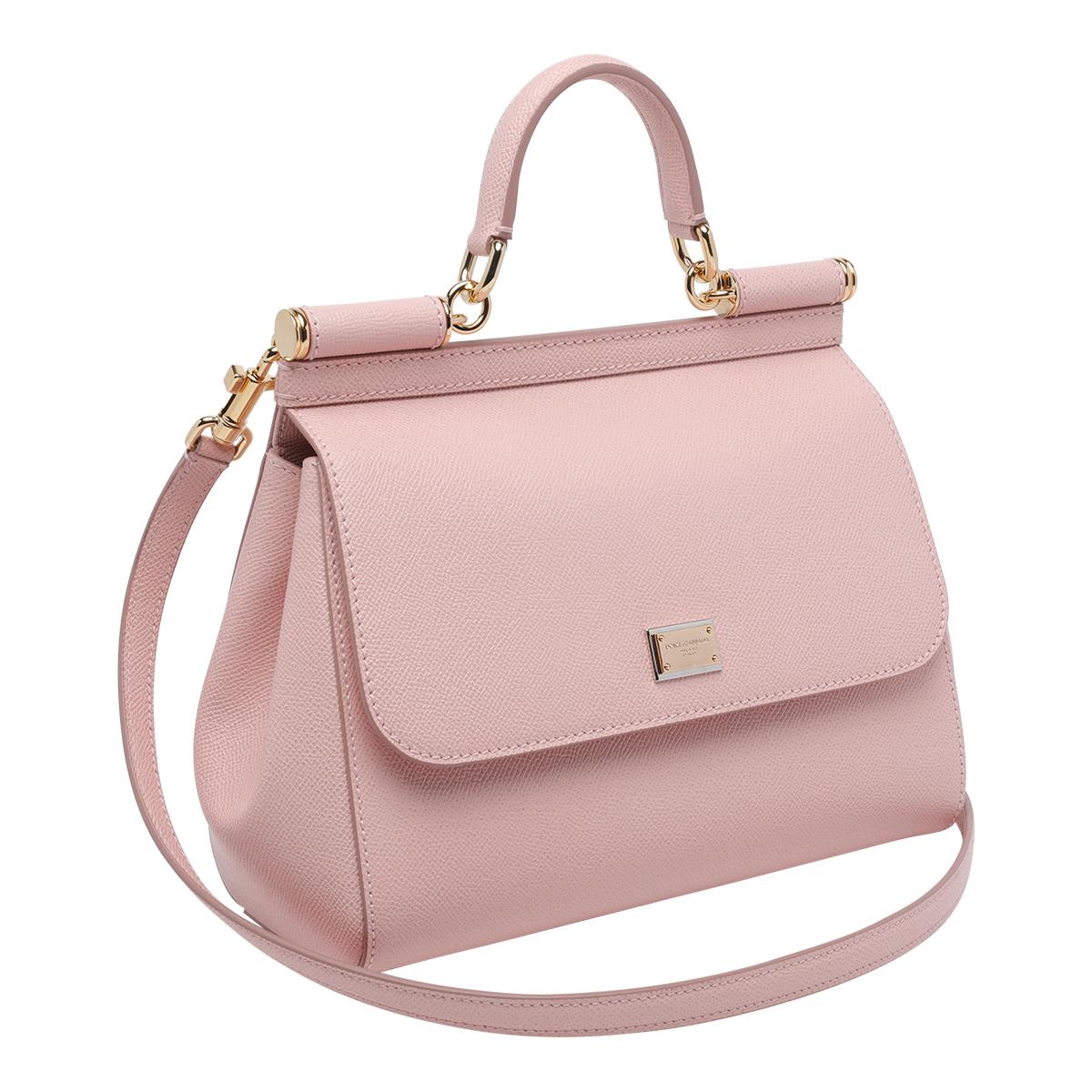 dolce & gabbana bags pink calf leather - women