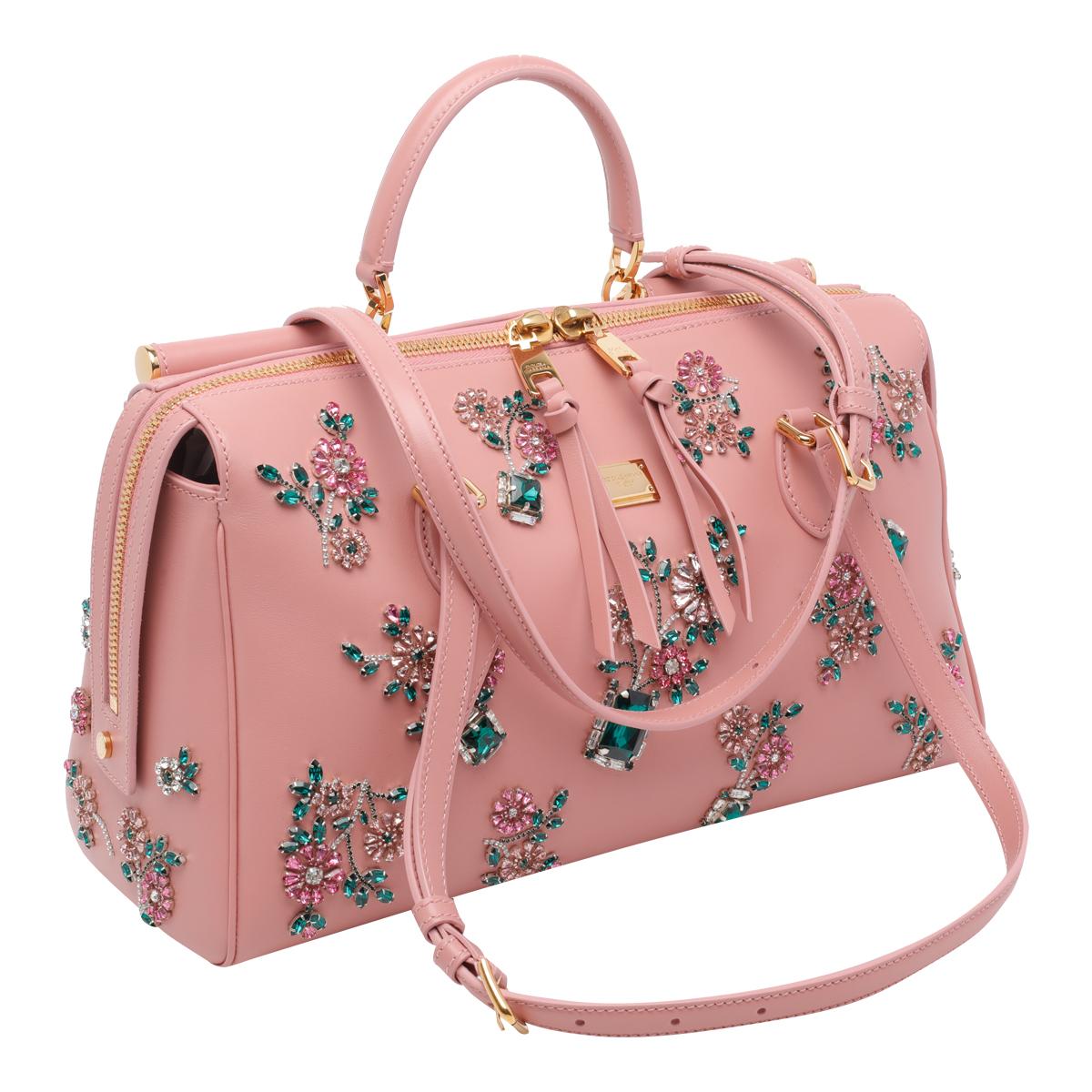 dolce & gabbana bags pink calf leather - women
