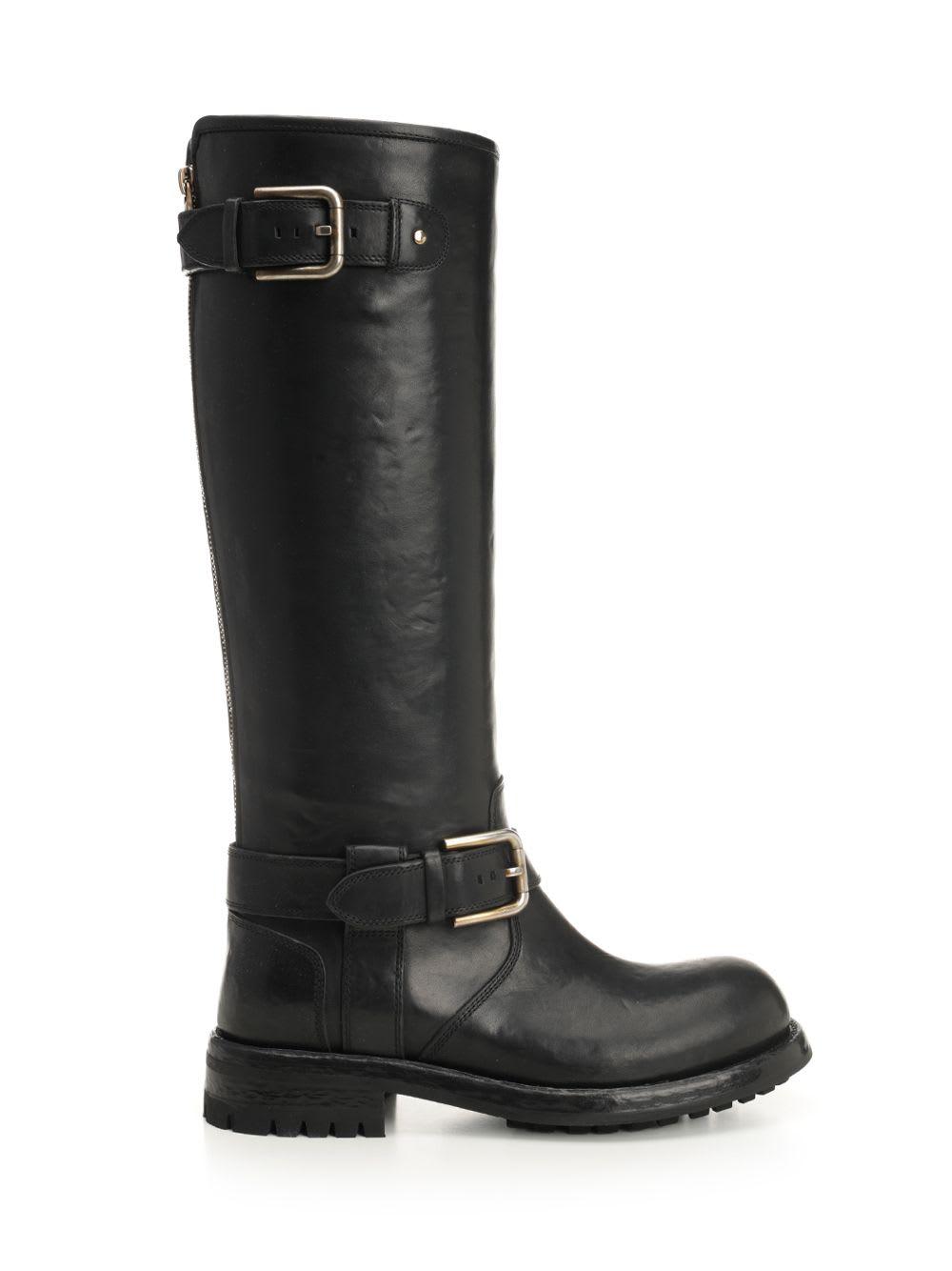 dolce & gabbana biker boot