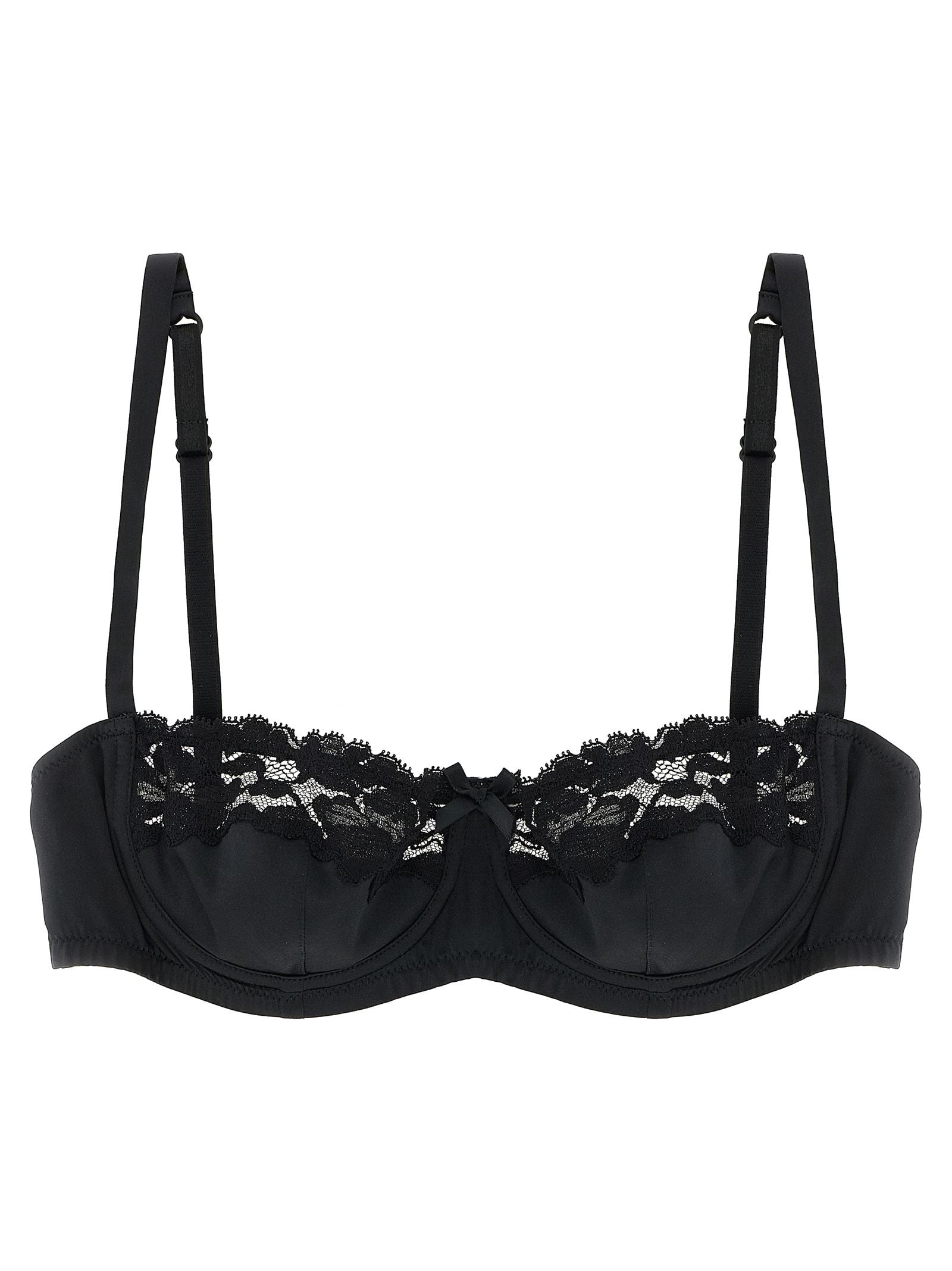 dolce & gabbana bra in silk and lace
