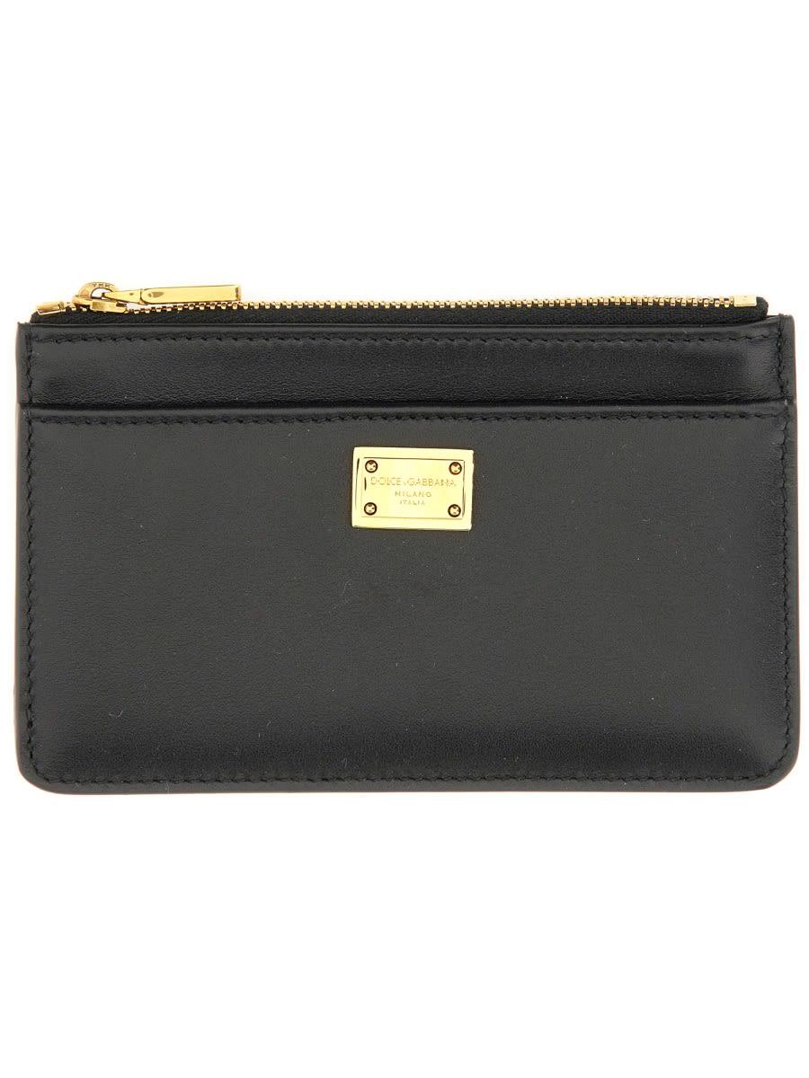 dolce & gabbana calfskin plongé card holder