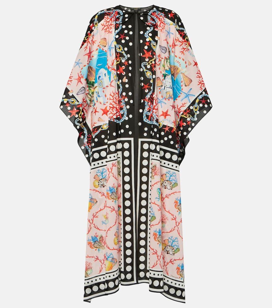 dolce & gabbana capri printed cotton kaftan