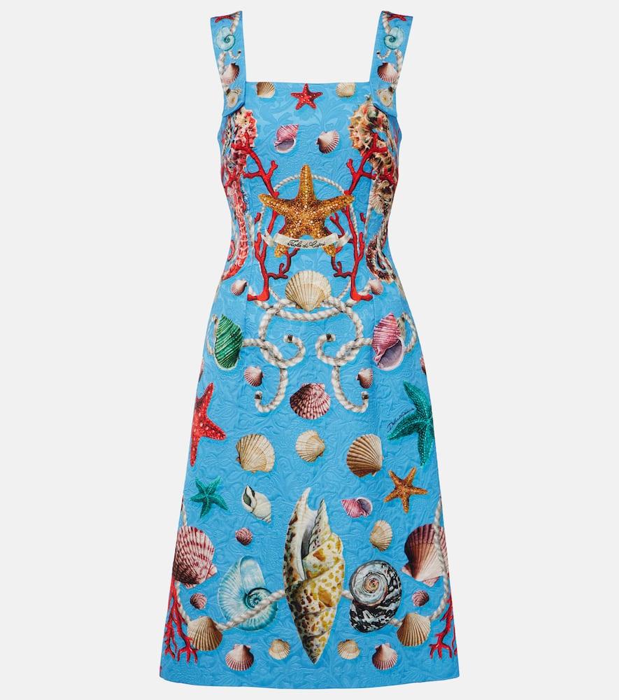 dolce & gabbana capri printed minidress