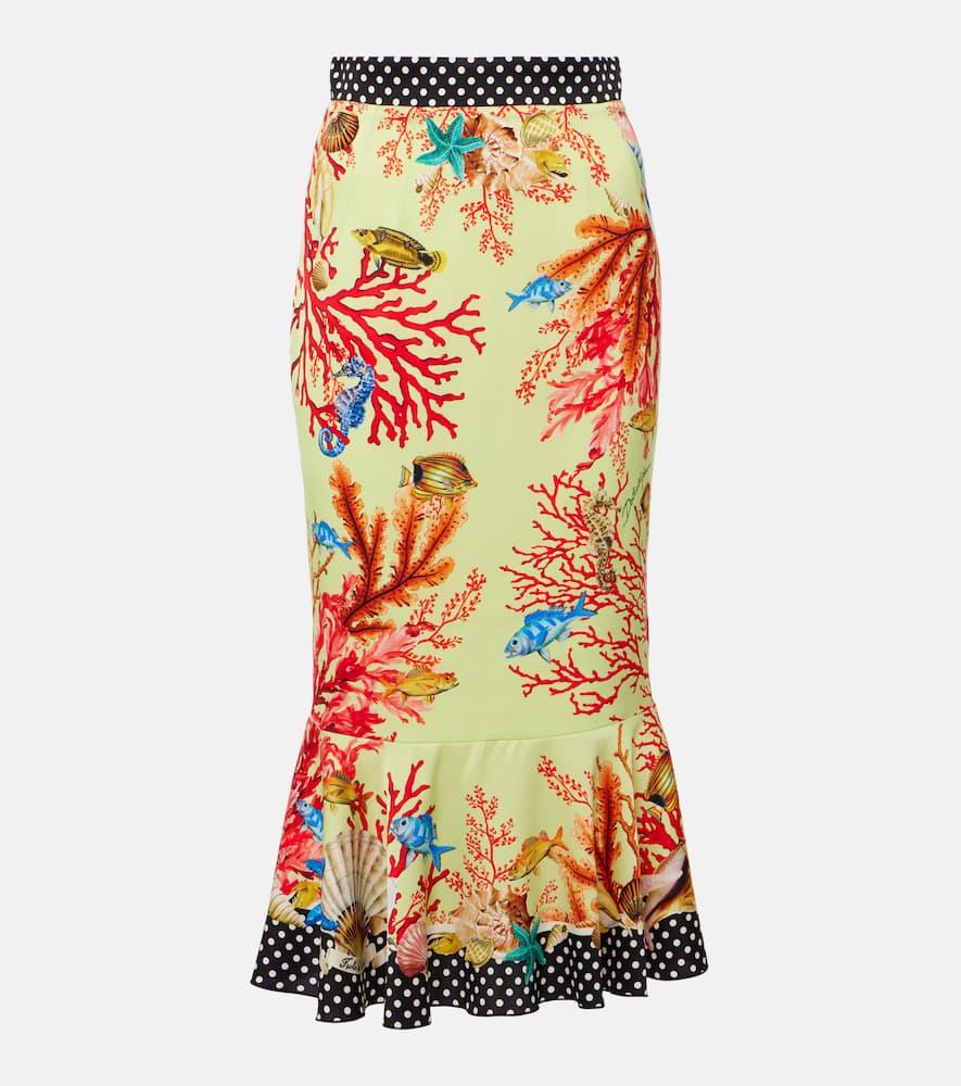 dolce & gabbana capri printed silk