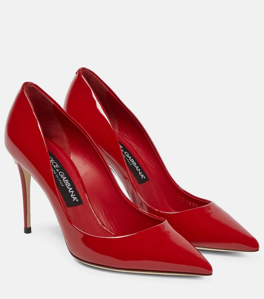 dolce & gabbana cardinale patent leather pumps
