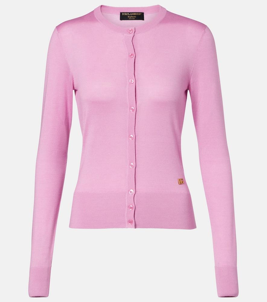 dolce & gabbana cashmere and silk cardigan