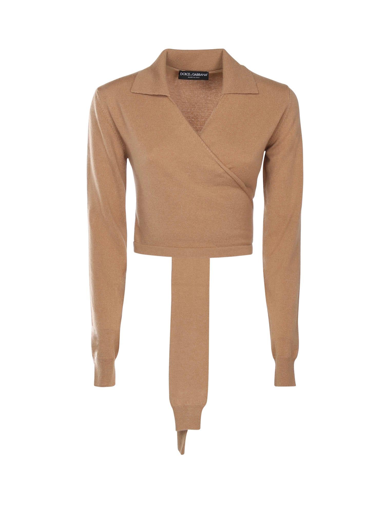 dolce & gabbana cashmere wrap cardigan