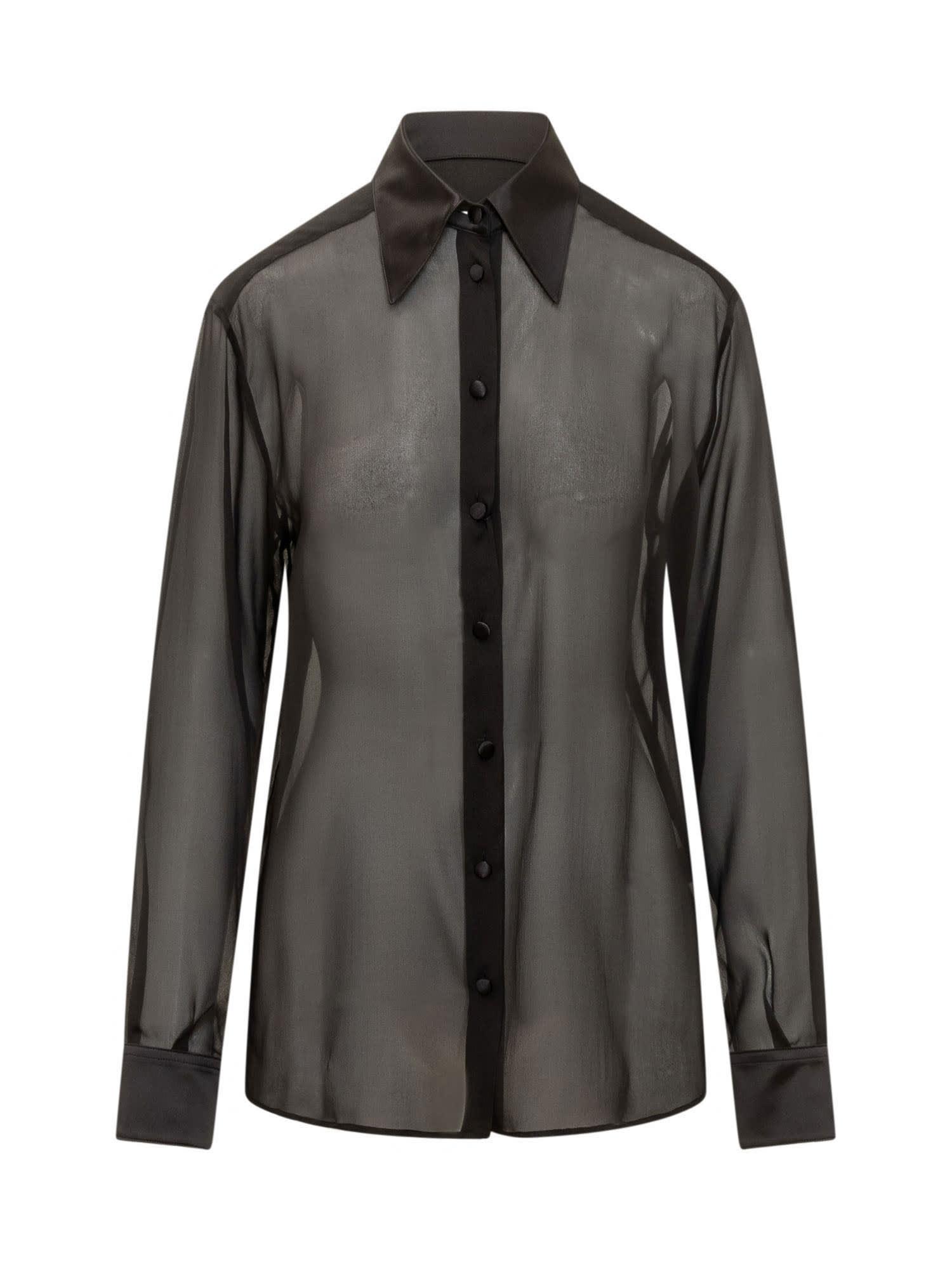 dolce & gabbana chiffon shirt