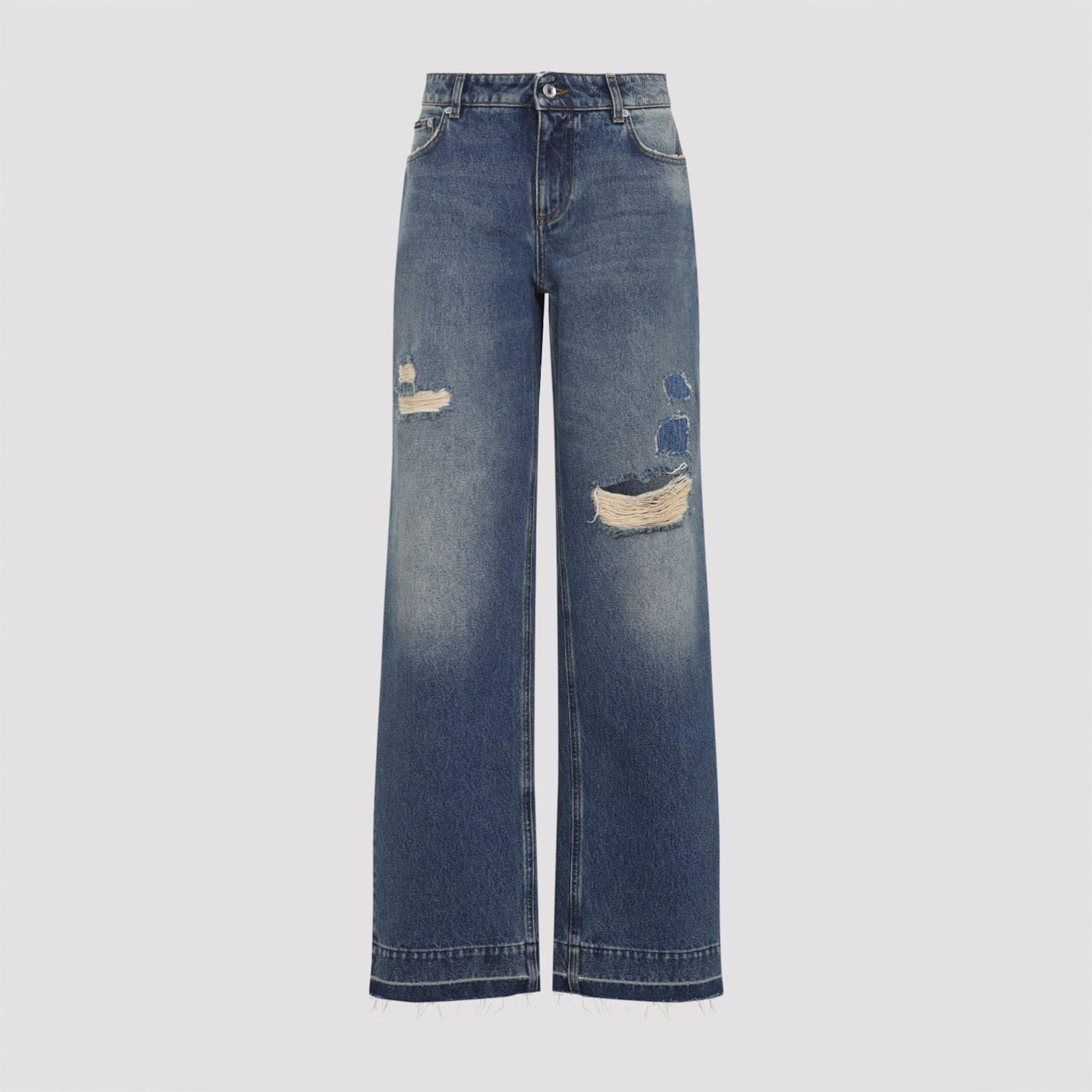 dolce & gabbana cotton jeans