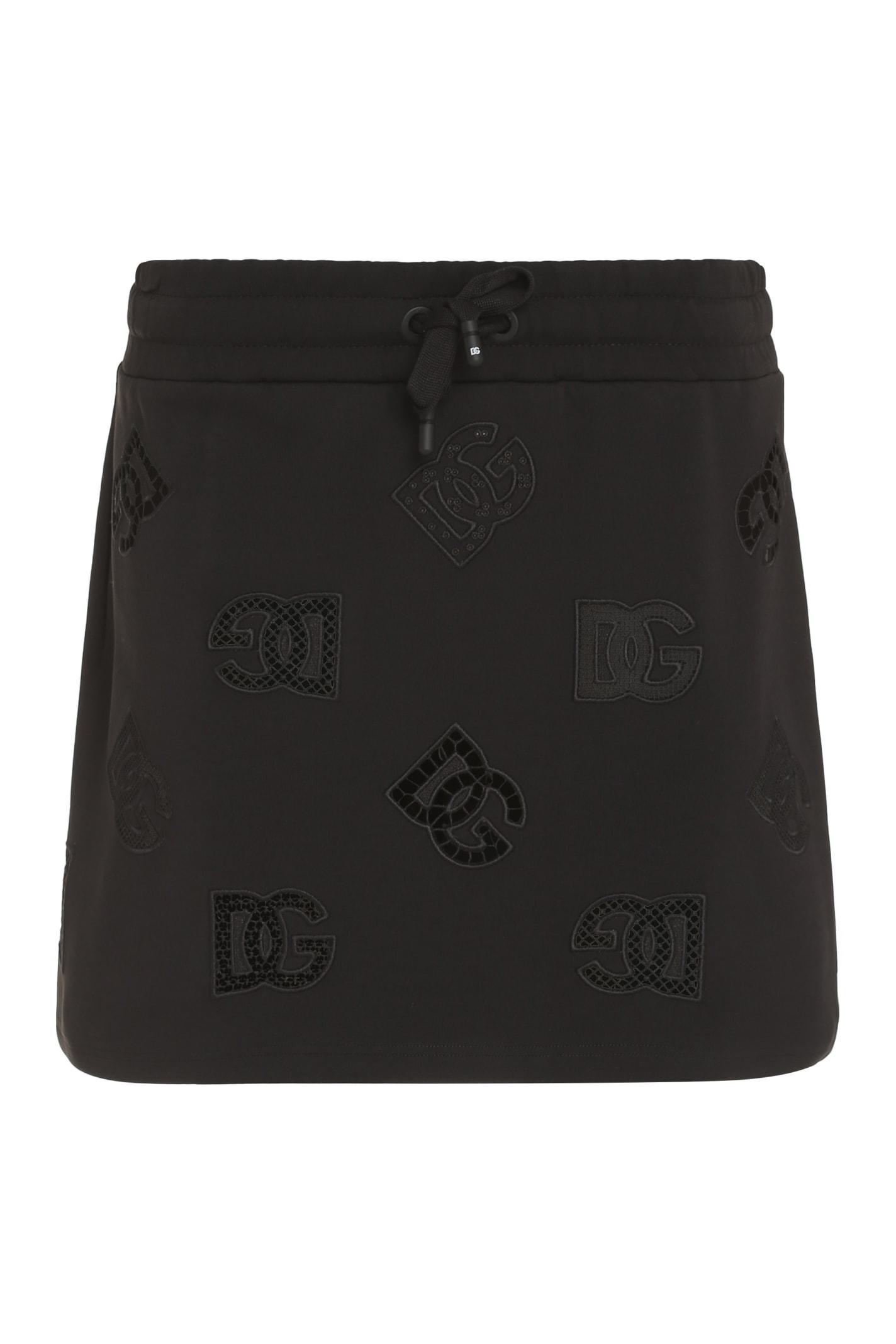 dolce & gabbana cotton mini-skirt