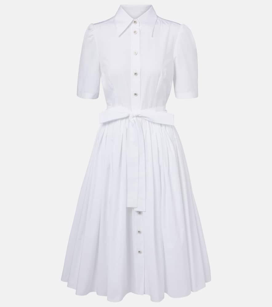 dolce & gabbana cotton poplin shirt dress