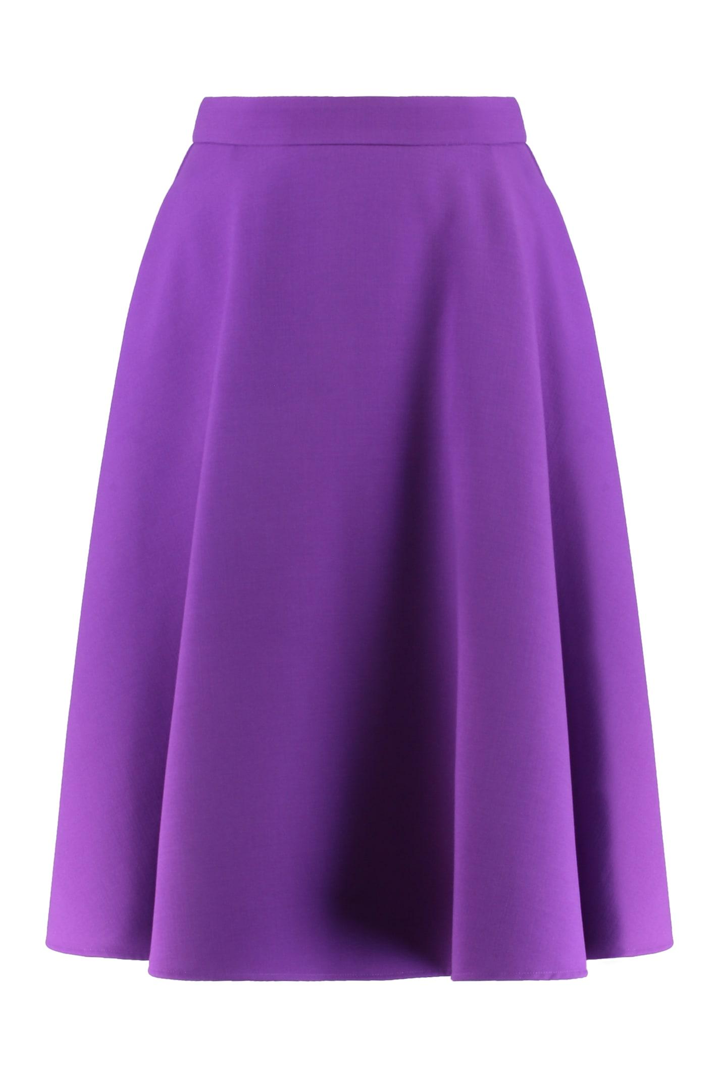 dolce & gabbana crepe skirt