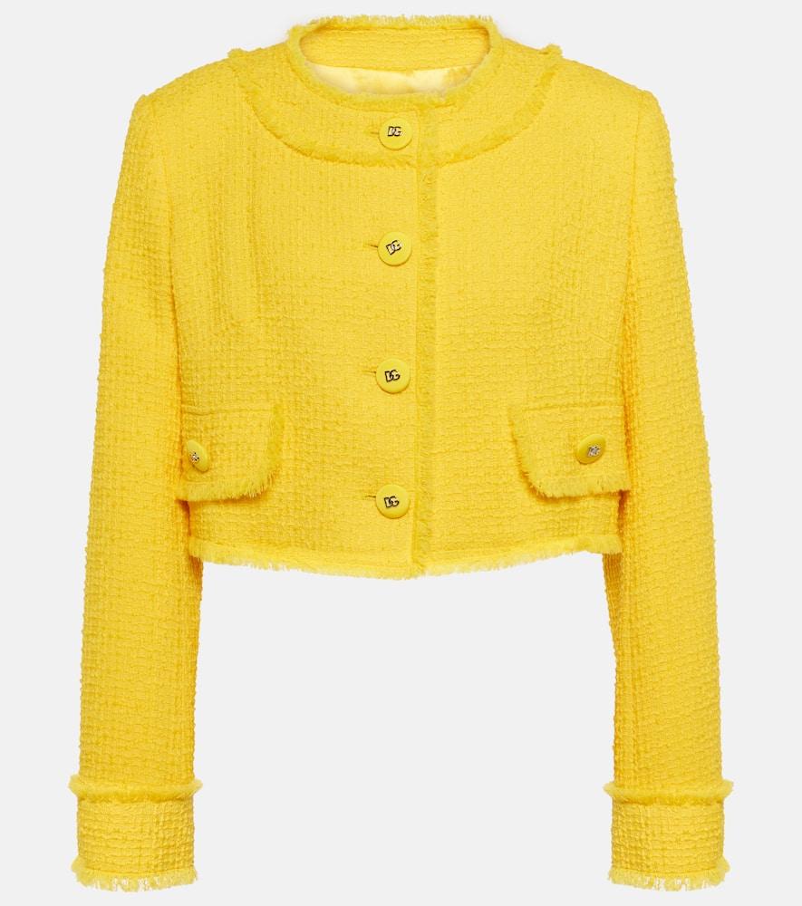 dolce & gabbana cropped wool