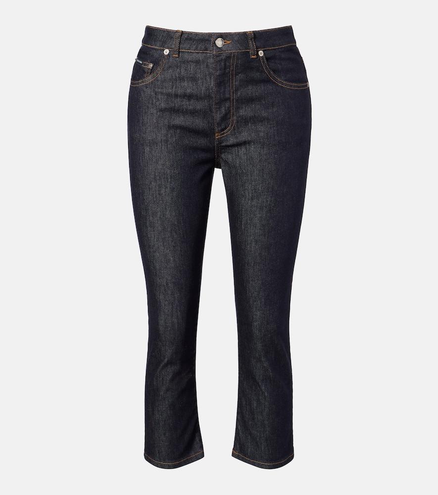 dolce & gabbana denim capri pants