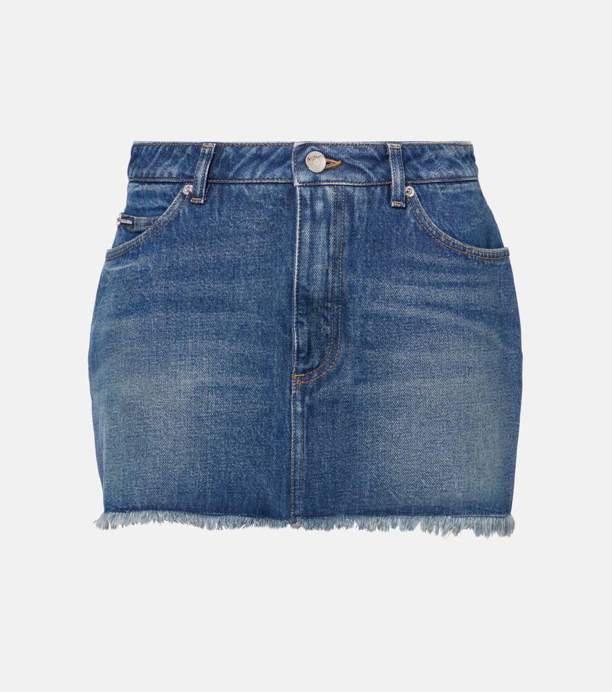 dolce & gabbana denim miniskirt