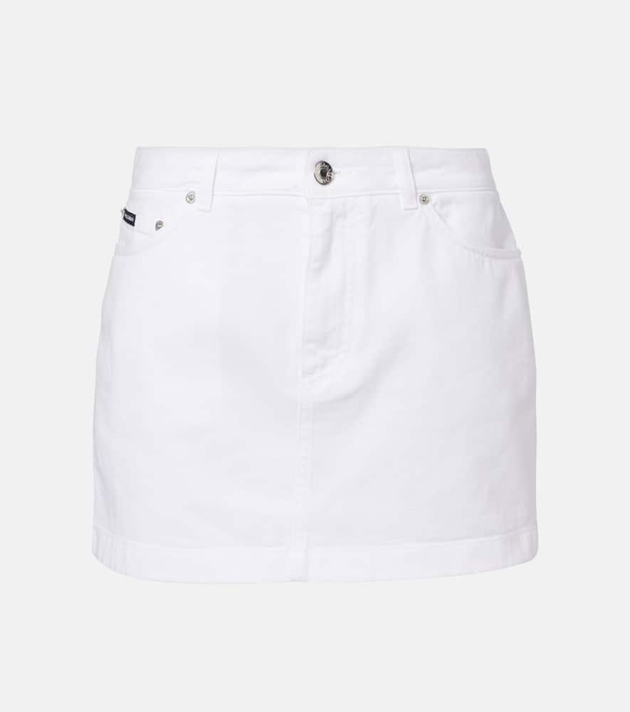 dolce & gabbana denim miniskirt