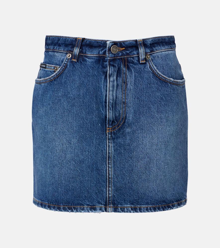 dolce & gabbana denim miniskirt
