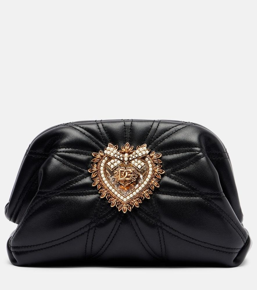 dolce & gabbana devotion small leather shoulder bag