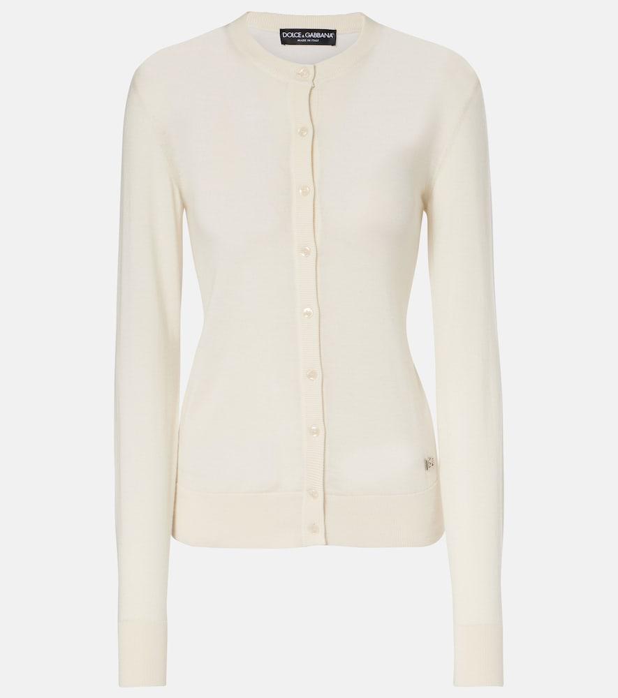 dolce & gabbana dg cashmere and silk cardigan