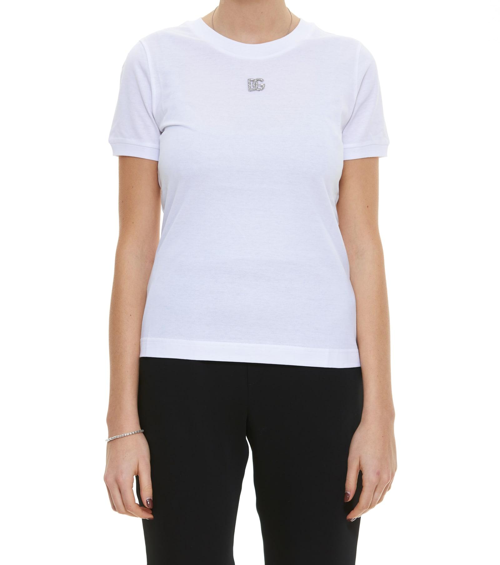 dolce & gabbana dg crystal t-shirt