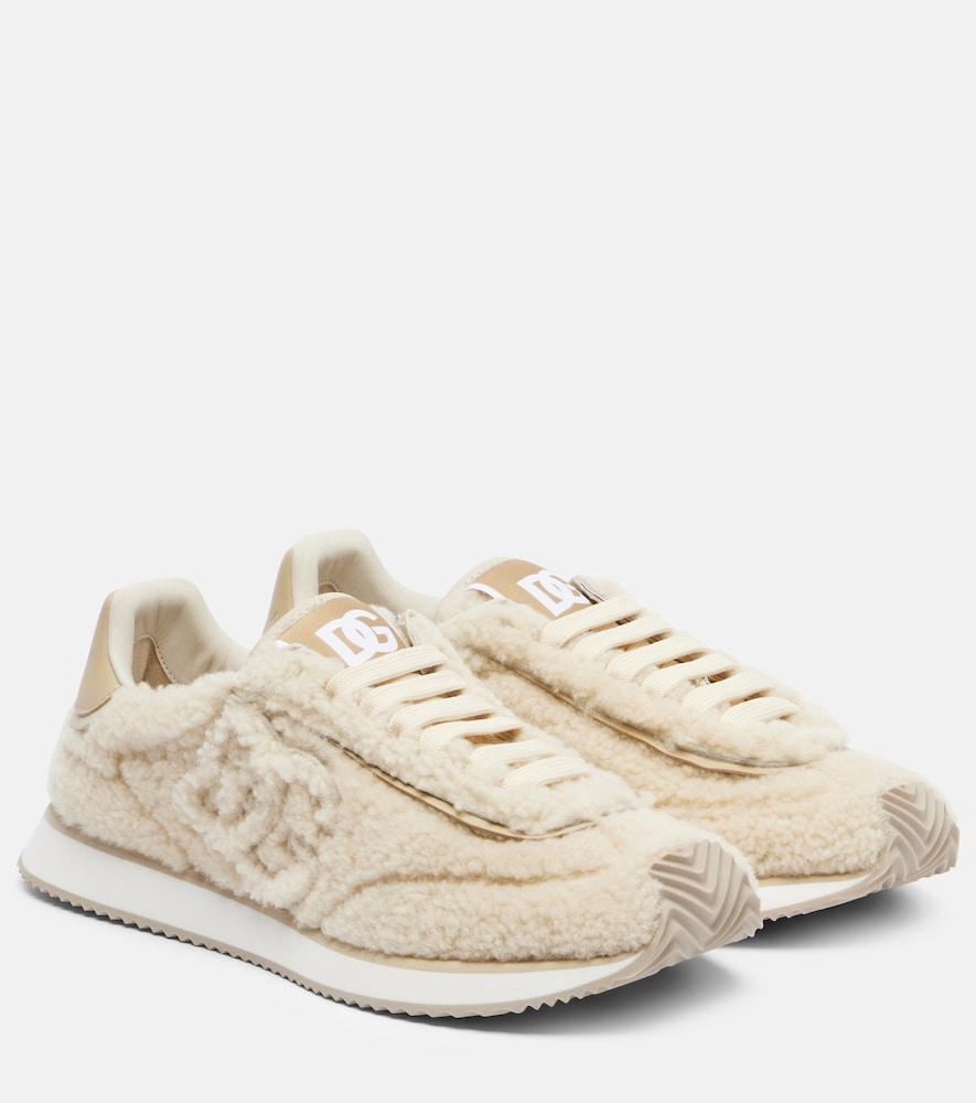 dolce & gabbana dg cushion shearling sneakers