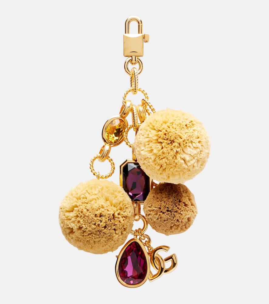 dolce & gabbana dg embellished keychain