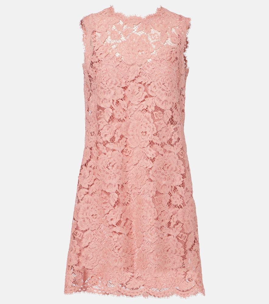 dolce & gabbana dg lace minidress