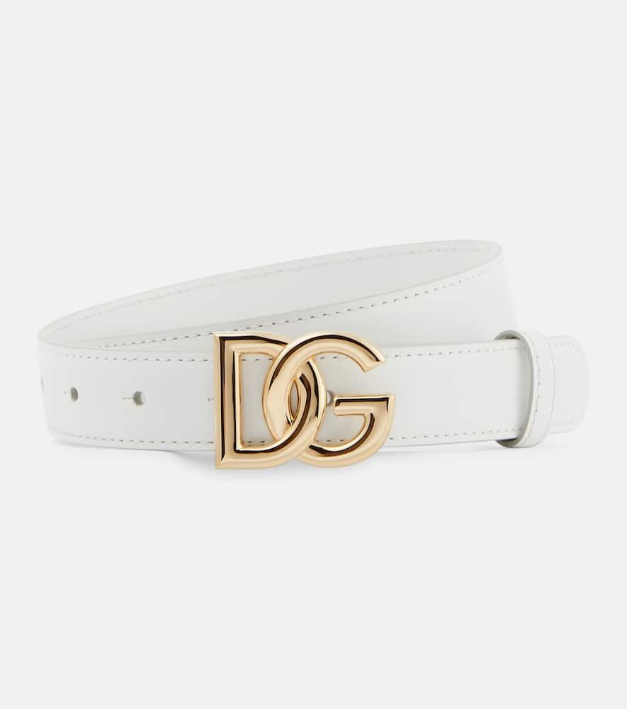 dolce & gabbana dg leather belt