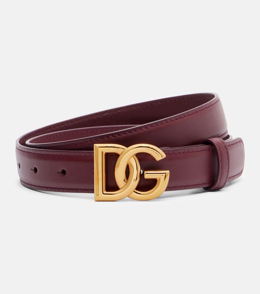 dolce & gabbana dg leather belt