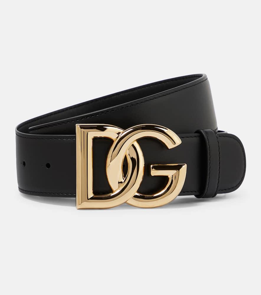 dolce & gabbana dg leather belt