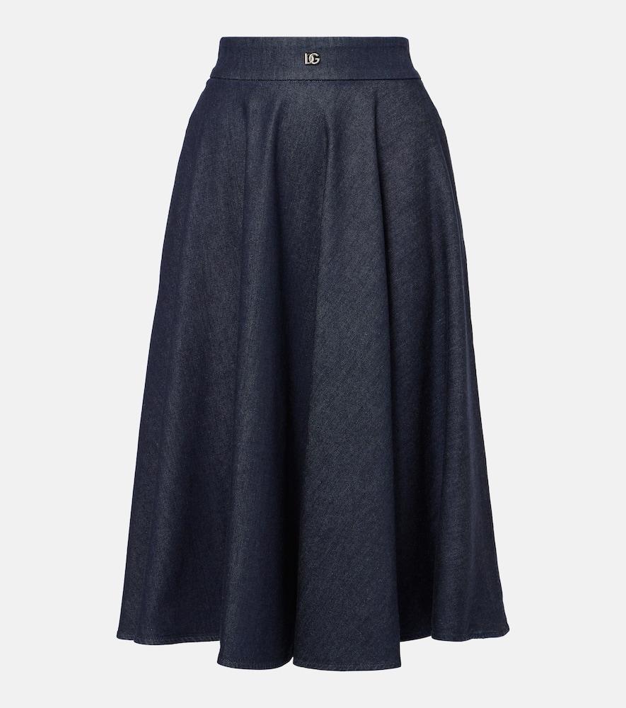 dolce & gabbana dg midi skirt