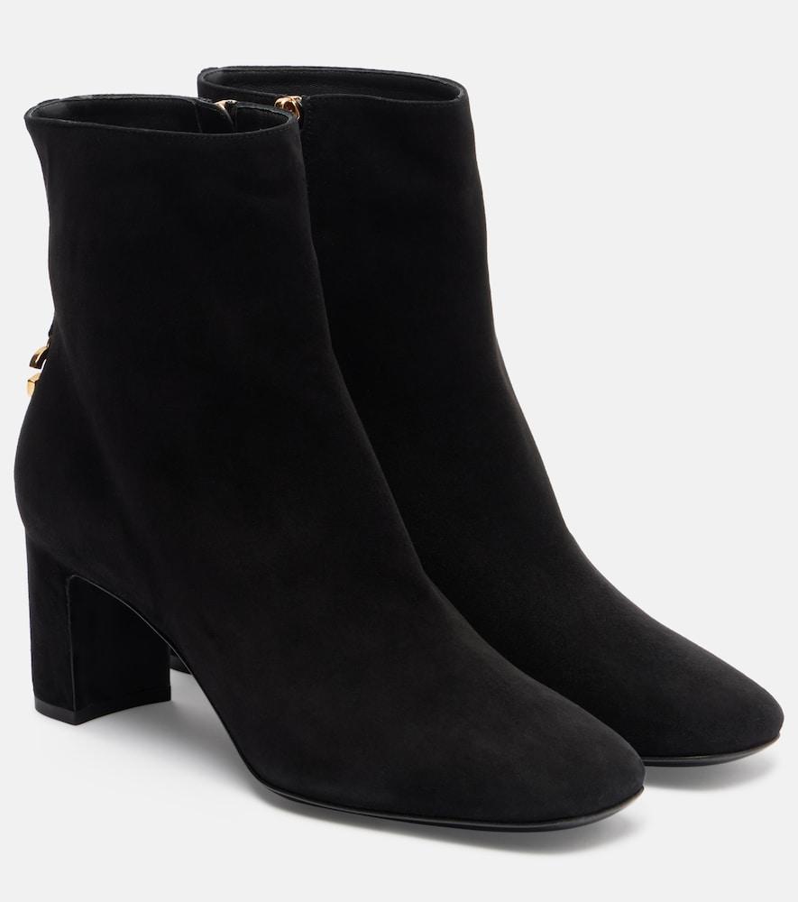 dolce & gabbana dg suede ankle boots