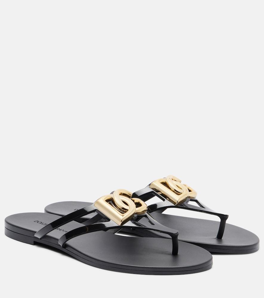 dolce & gabbana dg thong sandals
