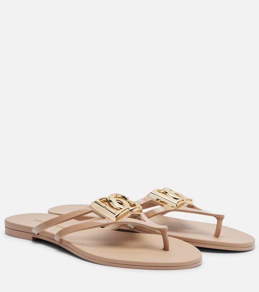 dolce & gabbana dg thong sandals