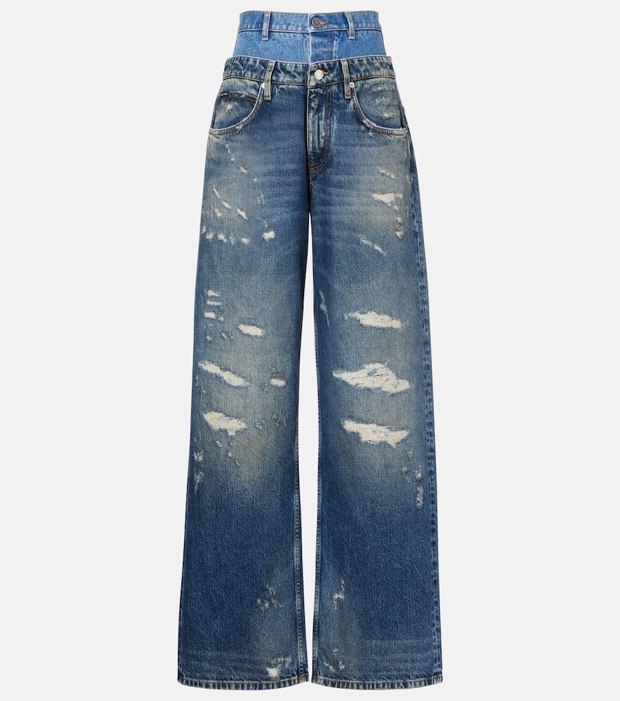 dolce & gabbana distressed layered high