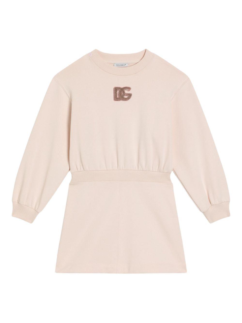 dolce & gabbana dolce &amp; gabbana kids dress with decoration