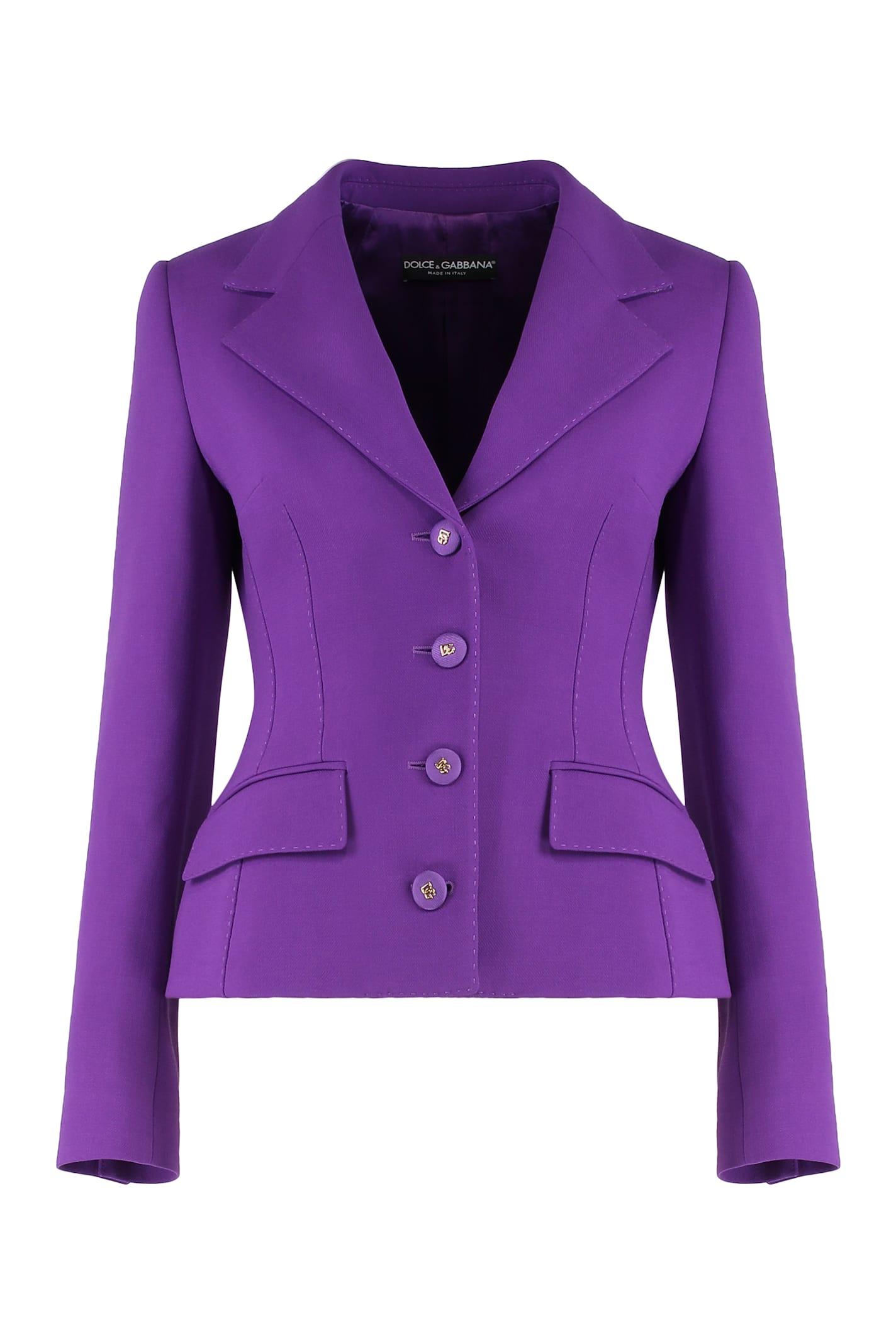 dolce & gabbana dolce wool crepe jacket