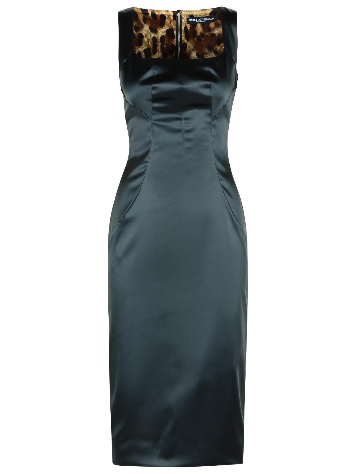 dolce & gabbana dress in black acetate blend