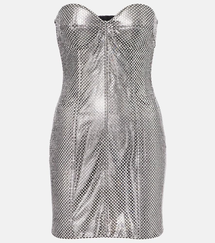 dolce & gabbana embellished corset minidress