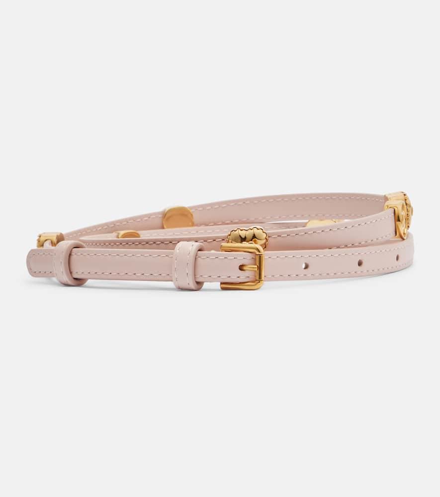 dolce & gabbana embellished leather belt
