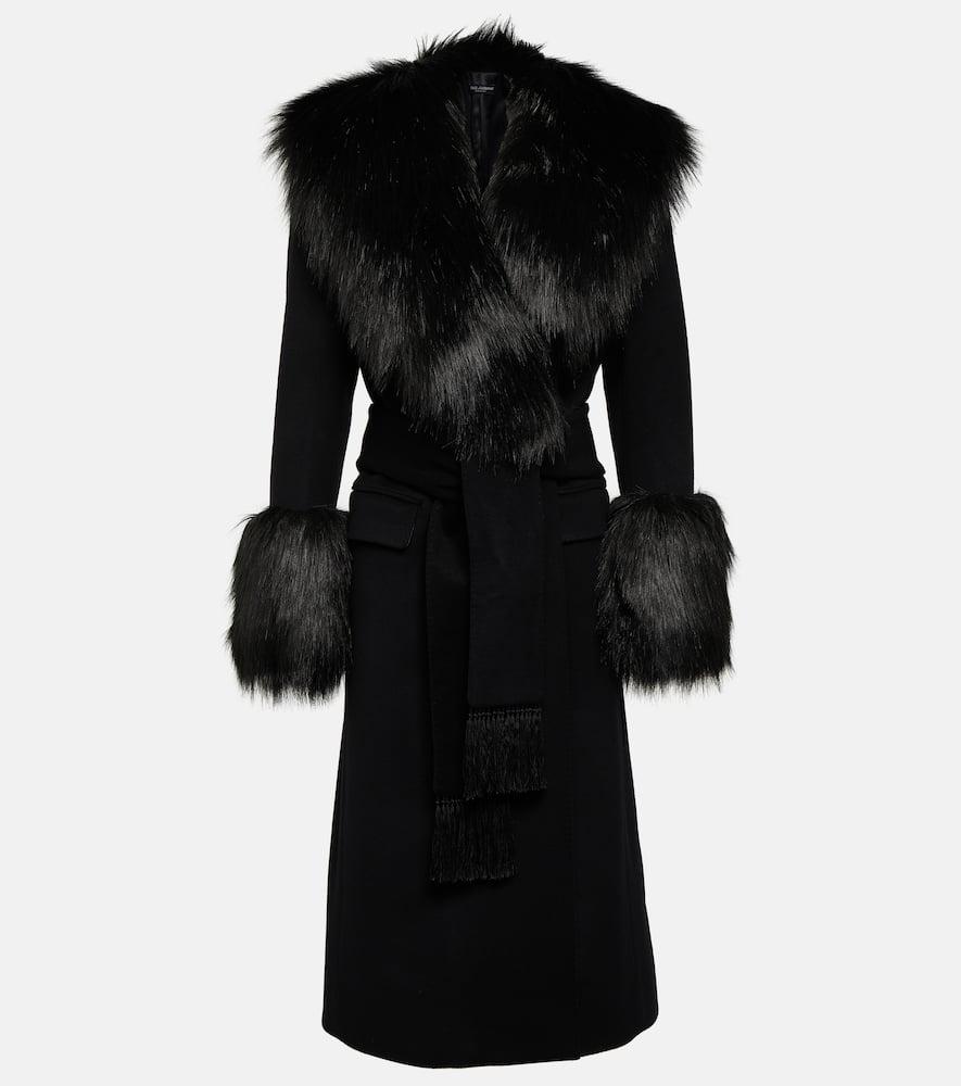 dolce & gabbana faux fur