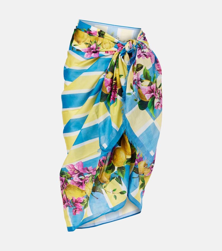 dolce & gabbana floral cotton cover