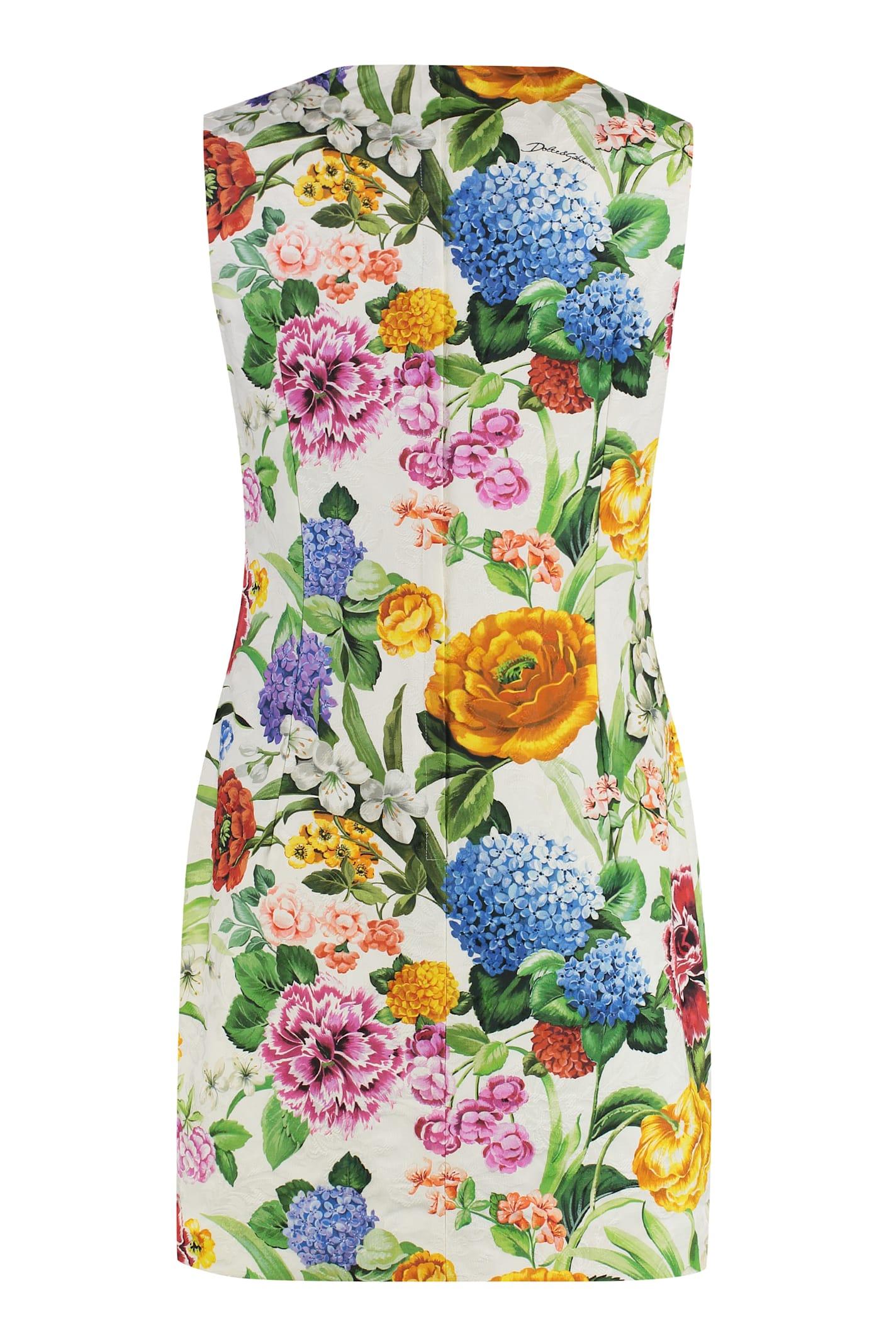 dolce & gabbana floral cotton dress